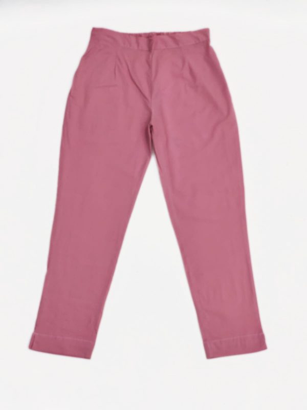 Pink cotton trouser