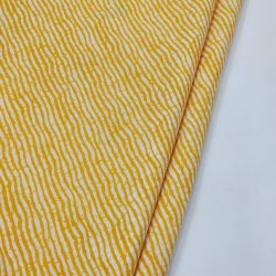 Yellow lehariya print cotton running material