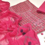 Blush punjabi hand embroidery party wear suit ladies
